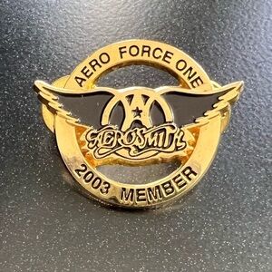 Vintage Aerosmith Arro Force One 2003 Member Pin Pendant